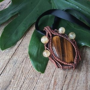 Tiger's eye and Citrine